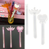 Maxbell DIY Ruler Stationery Mould Resin Casting Mold Mould with 10pcs Scale Rabbit