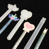Maxbell DIY Ruler Stationery Mould Resin Casting Mold Mould with 10pcs Scale Rabbit