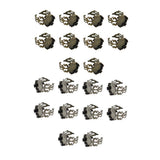 Max 10 pcs Victorian 15mm Blank Crown Bezel Base Adjustable Filigree Ring Hematite