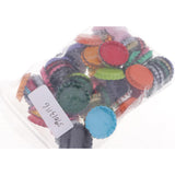 Maxbell 100 Piece Flattened Bottle Caps for DIY Hair Bows Pendant Craft Multicolor 1