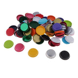 Maxbell 100 Piece Flattened Bottle Caps for DIY Hair Bows Pendant Craft Multicolor 1