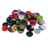Maxbell 100 Piece Flattened Bottle Caps for DIY Hair Bows Pendant Craft Multicolor 1
