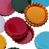 Maxbell 100 Piece Flattened Bottle Caps for DIY Hair Bows Pendant Craft Multicolor 1