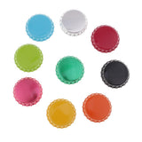 Maxbell 100 Piece Flattened Bottle Caps for DIY Hair Bows Pendant Craft Multicolor 1