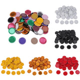 Maxbell 100 Piece Flattened Bottle Caps for DIY Hair Bows Pendant Craft Red