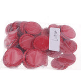 Maxbell 100 Piece Flattened Bottle Caps for DIY Hair Bows Pendant Craft Red