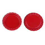 Maxbell 100 Piece Flattened Bottle Caps for DIY Hair Bows Pendant Craft Red