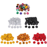 Maxbell 100 Piece Flattened Bottle Caps for DIY Hair Bows Pendant Craft Red