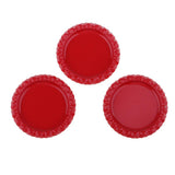 Maxbell 100 Piece Flattened Bottle Caps for DIY Hair Bows Pendant Craft Red