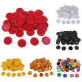 Maxbell 100 Piece Flattened Bottle Caps for DIY Hair Bows Pendant Craft Red