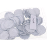 Maxbell 100 Piece Flattened Bottle Caps for DIY Hair Bows Pendant Craft White