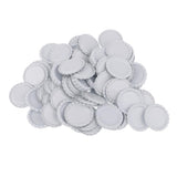 Maxbell 100 Piece Flattened Bottle Caps for DIY Hair Bows Pendant Craft White