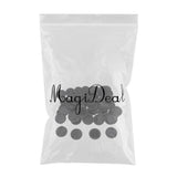 Maxbell 100 Piece Flattened Bottle Caps for DIY Hair Bows Pendant Craft Black