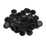 Maxbell 100 Piece Flattened Bottle Caps for DIY Hair Bows Pendant Craft Black