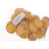 Maxbell 100 Piece Flattened Bottle Caps for DIY Hair Bows Pendant Craft Yellow