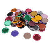 Maxbell 100 Piece Flattened Bottle Caps for DIY Hair Bows Pendant Craft Multicolor 2