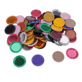 Maxbell 100 Piece Flattened Bottle Caps for DIY Hair Bows Pendant Craft Multicolor 2