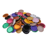 Maxbell 100 Piece Flattened Bottle Caps for DIY Hair Bows Pendant Craft Multicolor 2