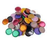 Maxbell 100 Piece Flattened Bottle Caps for DIY Hair Bows Pendant Craft Multicolor 2