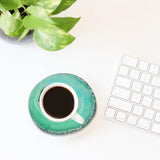 Maxbell 1 Piece 80-100mm Agate Quartz Crystal Slices Coaster Home Ornament Green
