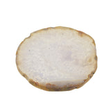 Maxbell 1 Piece 80-100mm Agate Quartz Crystal Slices Coaster Home Ornament Raw grey
