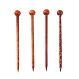 Maxbell 10 Pcs Vintage Women Wood Hair Stick Hairpin Head Pins for Hair Accessories