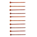 Maxbell 10 Pcs Vintage Women Wood Hair Stick Hairpin Head Pins for Hair Accessories