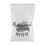 Maxbell 50 Piece Black Metal Single Prong Alligator Hair Clips Hair Accessories 24mm