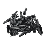 Maxbell 50 Piece Black Metal Single Prong Alligator Hair Clips Hair Accessories 24mm
