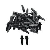 Maxbell 50 Piece Black Metal Single Prong Alligator Hair Clips Hair Accessories 24mm