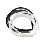 Maxbell 10 Pieces Plastic Headband DIY Hair Band Hair Hoop with Teeth for Men Women