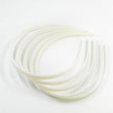 Maxbell 10 Pieces Plastic Headband DIY Hair Band Hair Hoop with Teeth for Men Women