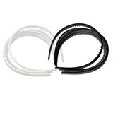 Maxbell 10 Pieces Plastic Headband DIY Hair Band Hair Hoop with Teeth for Men Women