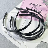 Maxbell 10 Pieces Plastic Headband DIY Hair Band Hair Hoop with Teeth for Men Women