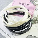 Maxbell 10 Pieces Plastic Headband DIY Hair Band Hair Hoop with Teeth for Men Women