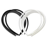 Maxbell 10 Pieces Plastic Headband DIY Hair Band Hair Hoop with Teeth for Men Women