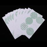 Maxbell 10 Pcs Paper Hand Account Stickers Valentine's Day Sticker Decoration Green