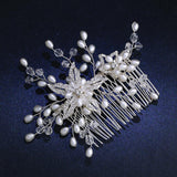 Maxbell 10 Pieces DIY Blank Metal Hair Clips Side Comb 20 Teeth Bridal Accessories