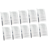 Maxbell 10 Pieces DIY Blank Metal Hair Clips Side Comb 20 Teeth Bridal Accessories