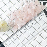 Maxbell Natural Crystal Tumbled Stone Irregular Stones Crafts Decor 20g Pink Quartz