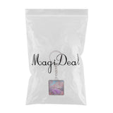 Maxbell Double Sides Crystal Glass Square Keychain Key Buckle Bag Key Ring Chain