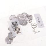 Maxbell 10 Pieces Brooch Blank Lapel Pin Badge Base Pin-Back Button Base 23MM Metal