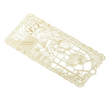 Maxbell Classic Hollow Out Metal Bookmark Stationery Metal School Bookmark Girl