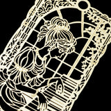 Maxbell Classic Hollow Out Metal Bookmark Stationery Metal School Bookmark Girl