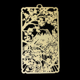 Maxbell Classic Hollow Out Metal Bookmark Stationery Metal School Bookmark Flower