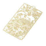 Maxbell Classic Hollow Out Metal Bookmark Stationery Metal School Bookmark Flower