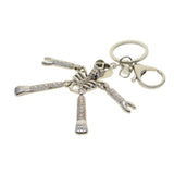 Maxbell Steam Punk Lobster Clasp Keychain with Keyring Skeleton Skull Pendant Charms