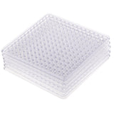 Max 6Pcs Clear Perler Beads Pegboard fits 5mm Bead for DIY Children Craft Square