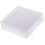 Max 6Pcs Clear Perler Beads Pegboard fits 5mm Bead for DIY Children Craft Square