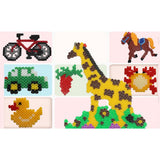 Max 6Pcs Clear Perler Beads Pegboard fits 5mm Bead for DIY Children Craft Square